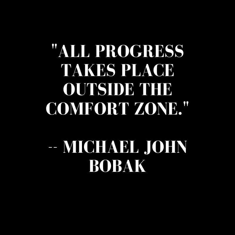 outside comfort zone