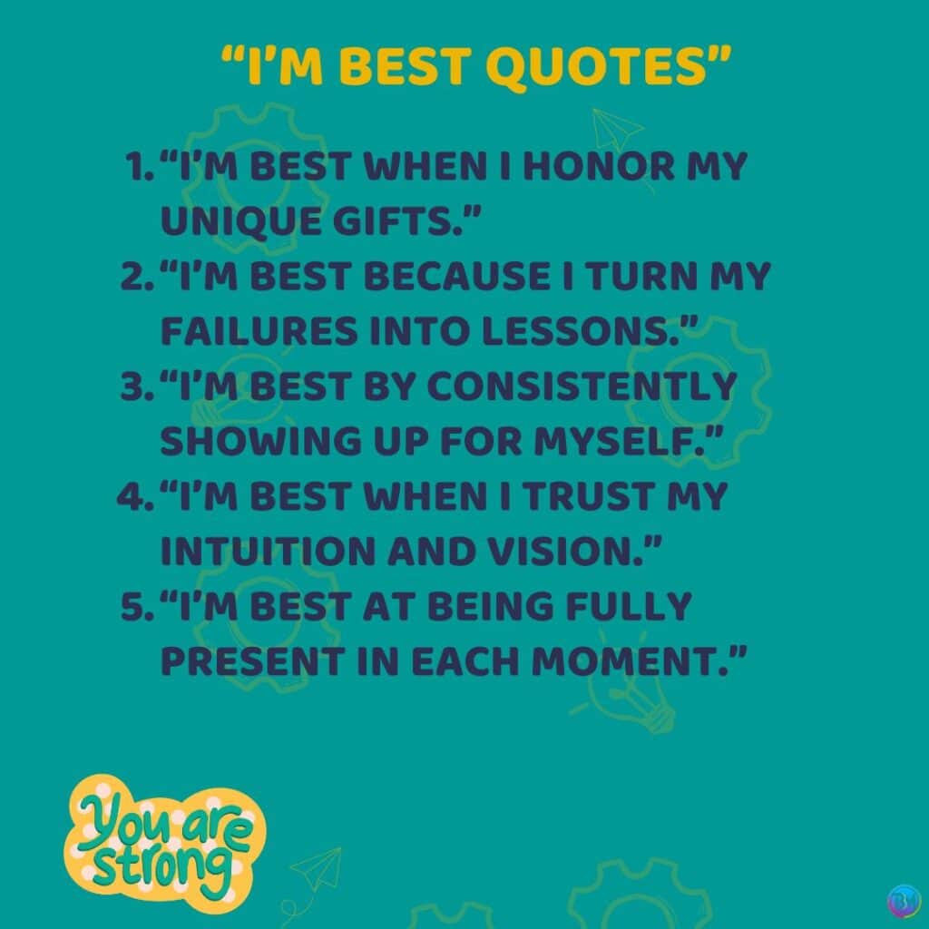 “I’m Best Quotes”  social card