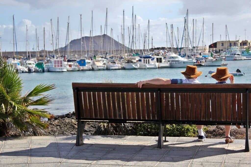 few, married couple, pensioners, retirement, port, sea, sailboat, sailing ship, vacations, spain, bank, love, nature, retirement, retirement, retirement, retirement, retirement