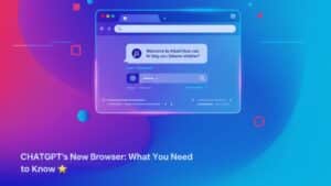 New browser announcement with chat feature