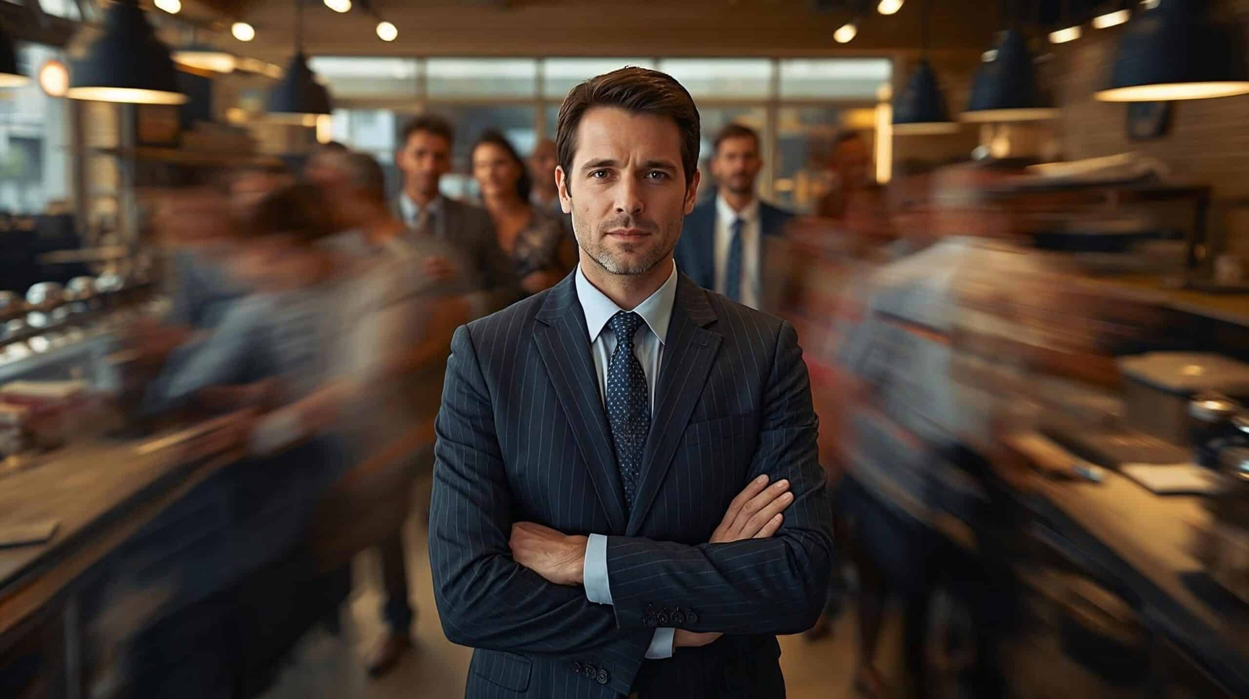 how to support your team during busy seasons illustrated by a leader keeping their team focused during high customer traffic