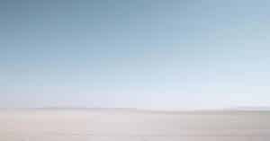 Wide open horizon under a clear bright sky