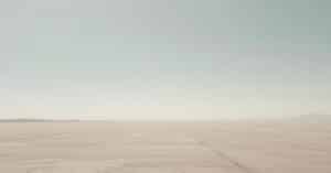 Wide open horizon under a clear bright sky