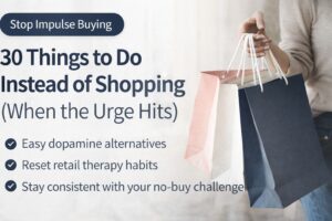 30 things to do instead of shopping when the urge hits – stop impulse buying with simple daily alternatives