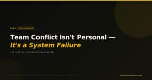 BOM 5R Situation — Team Conflict Isn't Personal It's a System Failure — 5R Leadership Framework by Best of Motivation