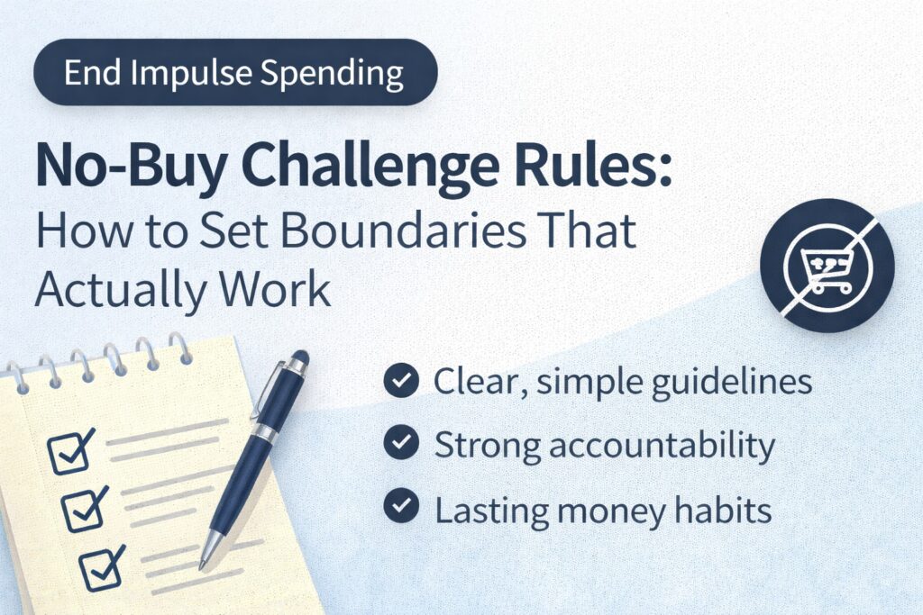 No-buy challenge rules ā how to set boundaries that actually work to stop impulse spending
